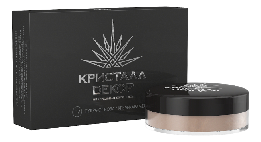 

Тональная пудра-основа для макияжа лица Кристалл Dекор 10г: Крем-карамель (новый дизайн), Тональная пудра-основа для макияжа лица Кристалл Dекор 10г