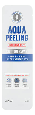 Пилинг для лица с AHA-кислотами на ватной палочке Aqua Peeling Cotton Swab Intensive 3г