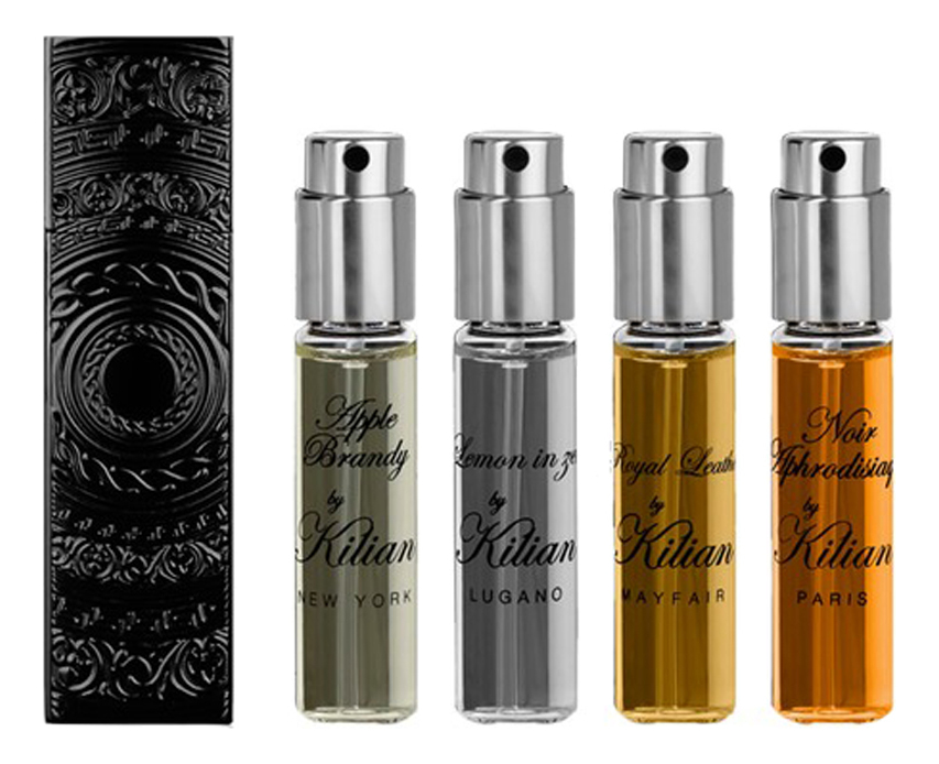 

Travel With Kilian Set: парфюмерная вода 4*7,5мл (Royal Leather + Noir Aphrodisiaque + Lemon in zest + Apple Brandy), Travel With Kilian Set