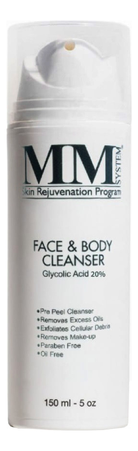 

Очищающий гель-пилинг для лица и тела с гликолевой кислотой Face & Body Cleanser Gel 20%: Гель-пилинг 150мл, Очищающий гель-пилинг для лица и тела с гликолевой кислотой Face & Body Cleanser Gel 20%
