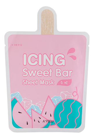 Тканевая маска для лица с экстрактом арбуза Icing Sweet Bar Watermelon Sheet Mask 21г