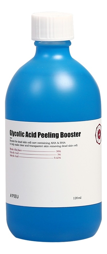 

Гликолевый пилинг-бустер с AHA и BHA кислотами Glycolic Acid Peeling Booster 120мл