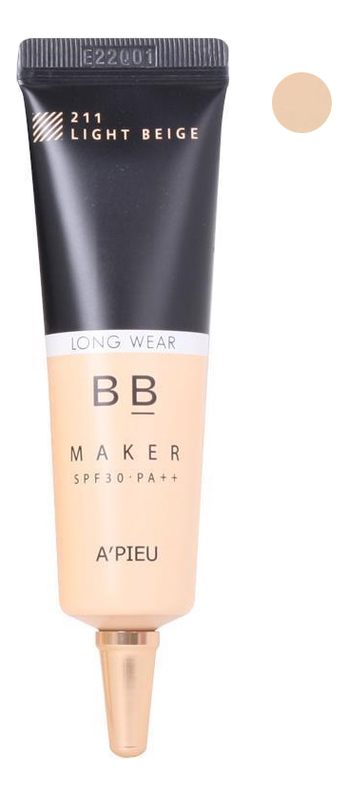 

BB крем легкий увлажняющий Maker Long Wear SPF30 PA++ 20г: 211 Light Beige, BB крем легкий увлажняющий Maker Long Wear SPF30 PA++ 20г