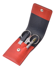 Dovo Маникюрный набор Limited Edition 1074031 (ножницы универсальные + пилка + пинцет наклонный) красный