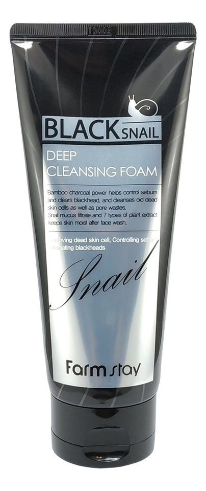 Пенка для умывания с секрецией черной улитки Black Snail Deep Cleansing Foam 180мл пенка для умывания с секрецией черной улитки black snail deep cleansing foam 180мл