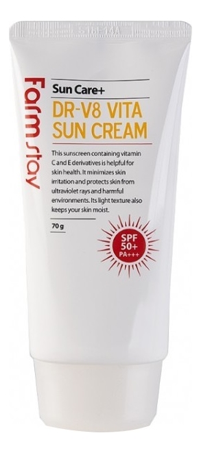 Солнцезащитный крем для лица Sun Care DR-V8 Vita Cream SPF50+ PA+++ 70г от Randewoo