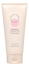Missha Очищающая пенка для лица с экстрактом клубники Creamy Latte Strawberry Cleansing Foam 172мл