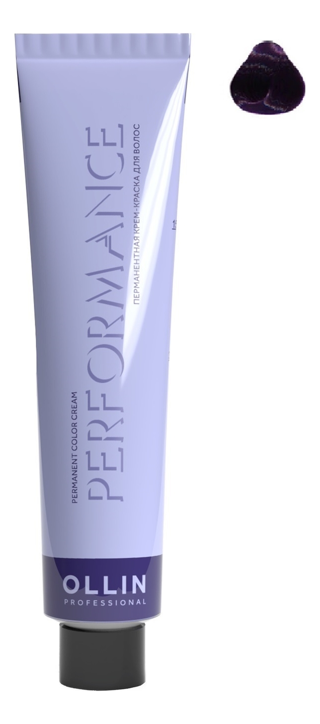 Перманентная крем-краска для волос Performance Permanent Color Cream 60мл: 0/82 сине-фиолетовый