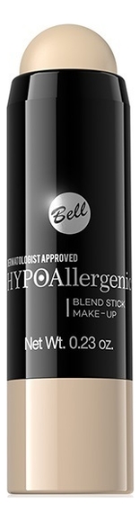 

Матирующий стик для лица Hypoallergenic Blend Stick Make-Up 4мл: No 1, Матирующий стик для лица Hypoallergenic Blend Stick Make-Up 4мл