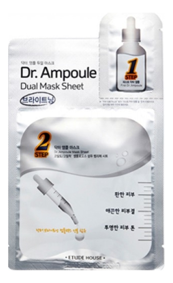 

Двухфазная тканевая маска для лица Dr. Ampoule Dual Mask Sheet Brightening Care