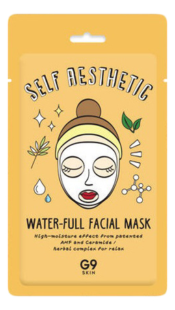 

Тканевая маска для лица увлажняющая G9 Skin Self Aesthetic Water-Full Facial Mask 23мл
