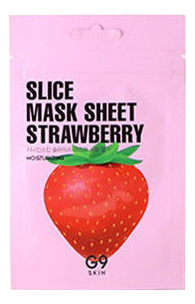

Маска-слайс для лица тканевая увлажняющая G9 Skin Slice Mask Sheet Strawberry 10мл (клубника)