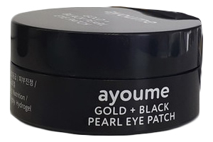 Купить Патчи для кожи вокруг глаз от темных кругов с золотом и черным жемчугом Gold + Black Pearl Eye Patch 60шт, Ayoume