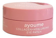 Ayoume Патчи для кожи вокруг глаз разглаживающие с коллагеном и гиалуроновой кислотой Collagen + Hyaluronic Eye Patch 60шт