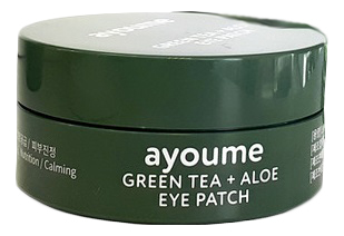Патчи для кожи вокруг глаз от отечности с экстрактом зеленого чая и алоэ Green Tea + Aloe Eye Patch 60шт
