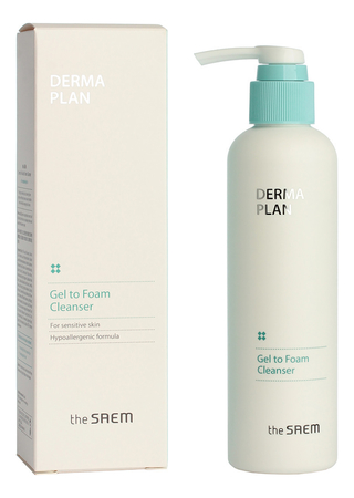 The Saem Гель-пена для умывания Derma Plan Gel To Foam Cleanser 180мл