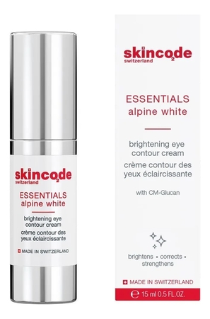 Skincode Осветляющий крем для кожи вокруг глаз Essentials Alpine White Brightening Eye Contour Cream 15мл