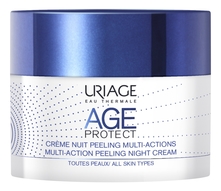 Uriage Многофункциональный ночной крем-пилинг для лица Age Protect Multi-Action Peeling Night Cream 50мл