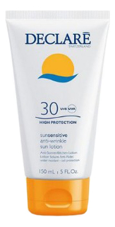 Купить Солнцезащитный омолаживающим лосьон для лица и тела Sun Sensitive Anti-Wrinkle Lotion SPF30 150мл, DECLARE