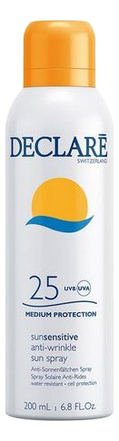 Солнцезащитный омолаживающий спрей для лица и тела Sun Sensitive Anti-Wrinkle Spray SPF25 200мл от Randewoo