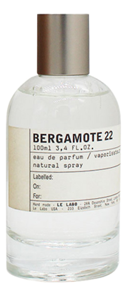 Bergamote 22: парфюмерная вода 100мл уценка