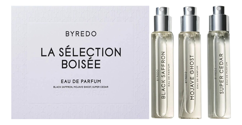 La Selection Boisee Set: набор 3*12мл (Mojave Ghost + Super Cedar + Black Saffron) byredo набор mojave ghost super cedar black saffron