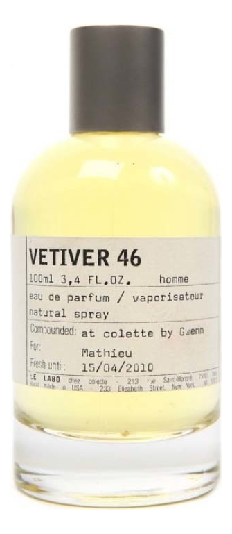 Vetiver 46: парфюмерная вода 100мл уценка vetiver sensuel