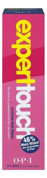 

Салфетки для удаления лака с ногтей без ворсинок Expert Touch Nail Wipes 475шт