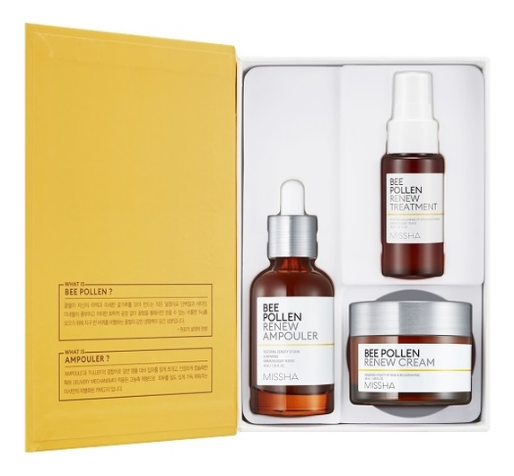 

Набор для лица Bee Pollen Renew Special (сыворотка 40мл + крем 5мл + тонер 30мл)