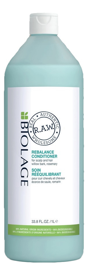 

Кондиционер для волос и кожи головы Biolage R.A.W. Rebalance Conditioner: Кондиционер 1000мл, Кондиционер для волос и кожи головы Biolage R.A.W. Rebalance Conditioner