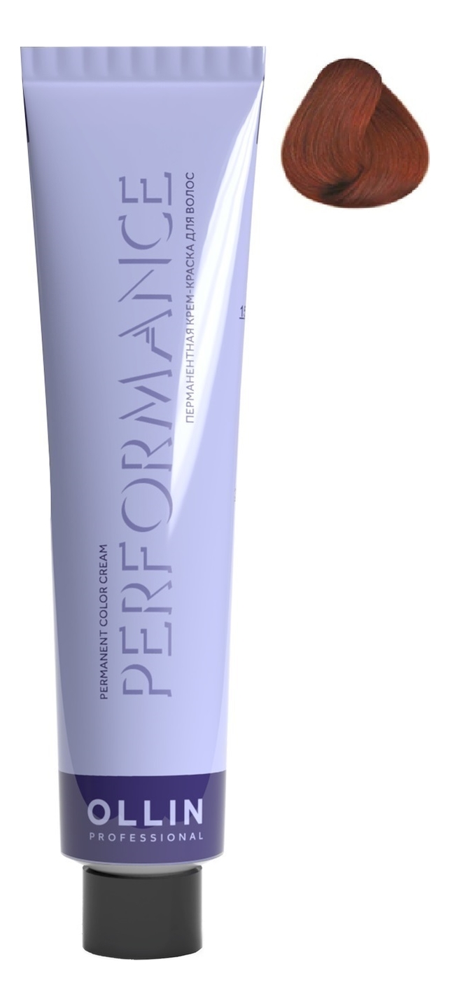 Перманентная крем-краска для волос Performance Permanent Color Cream 60мл: 7/44 русый интенсивно-медный