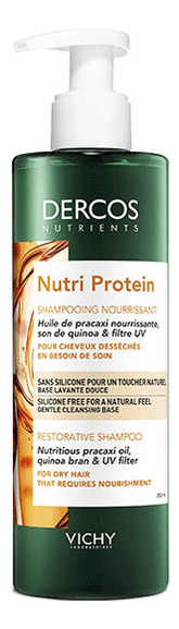 

Восстанавливающий шампунь с протеином Dercos Nutrients Nutri Protein Shampoo 250мл: Шампунь 250мл, Восстанавливающий шампунь с протеином Dercos Nutrients Nutri Protein Shampoo