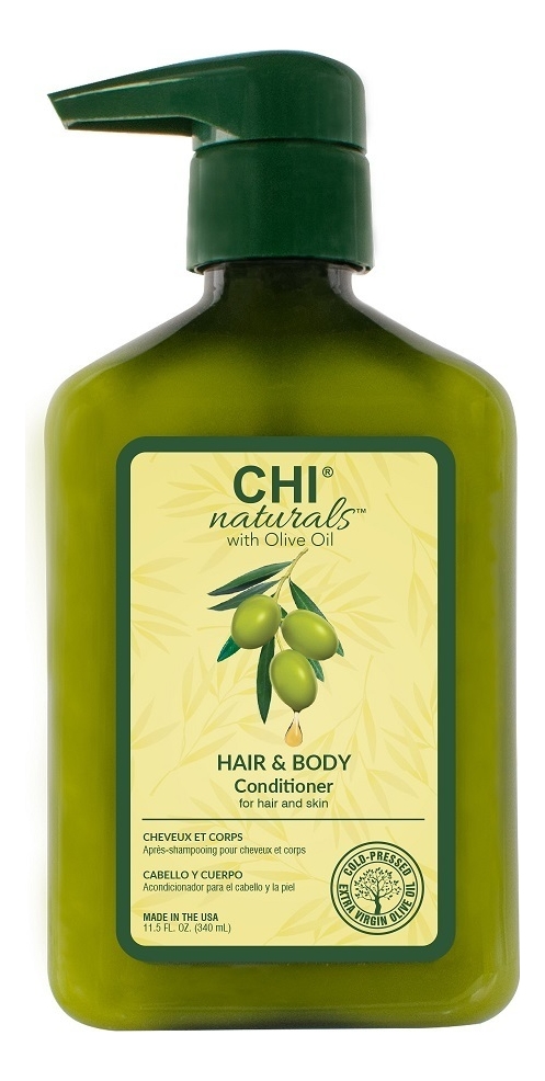 Купить Кондиционер для волос и тела Olive Organics Hair and Body Conditioner: Кондиционер 340мл, CHI