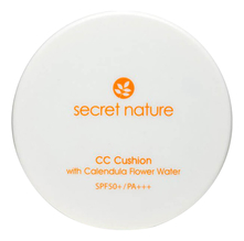 Secret Nature Тональная основа-кушон c экстрактом цветка календулы CC Cushion With Calendula Flower Water SPF50+ PA+++ 13г