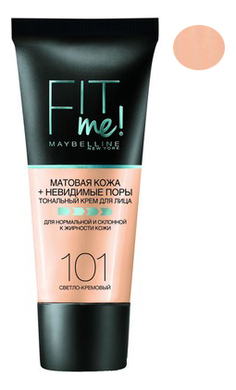 

Тональный крем Fit Me! 30мл: 101 Светло-кремовый, Тональный крем Fit Me! 30мл
