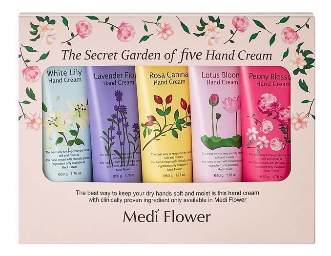 Набор кремов для рук Цветочный сад The Secret Garden Of Five Hand Cream 5*50мл