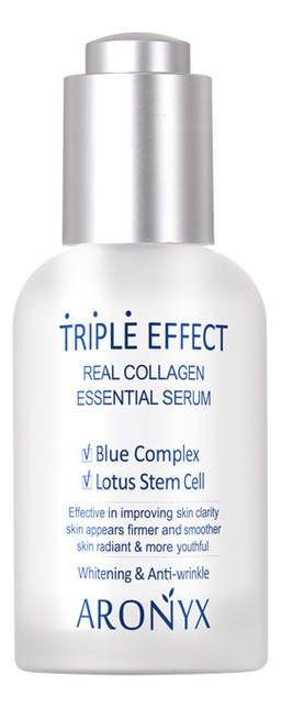 

Сыворотка для лица Тройной эффект с морским коллагеном Aronyx Triple Effect Real Collagen Serum 50мл