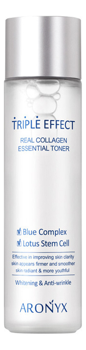 

Тонер для лица Тройной эффект с морским коллагеном Aronyx Triple Effect Real Collagen Toner 150мл
