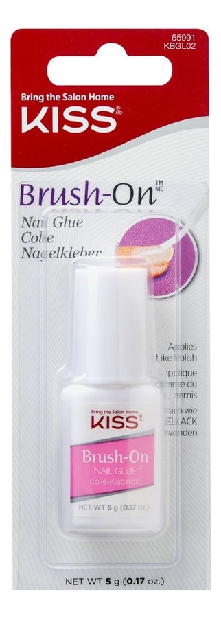 Клей для ногтей c кисточкой Brush-On Nail Glue KBGL02C 5г от Randewoo