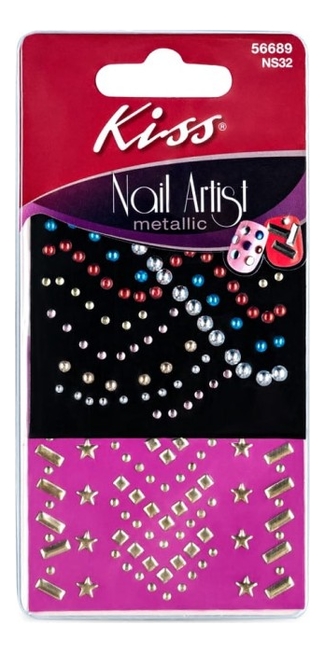 Набор стикеров для ногтей Драгоценный металл Nail Artist Metallic NS32