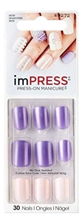 

Накладные ногти Фиалка Impress Manicure Power Up BIPA016 30шт (длина короткая)