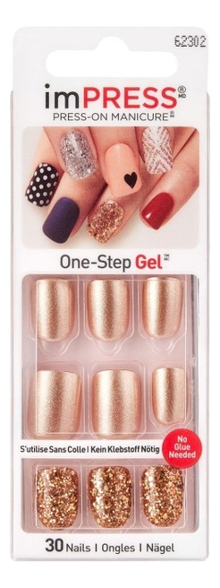 

Накладные ногти Розовый закат Broadway Impress Press-On Manicure BIPA010 30шт (короткая длина)