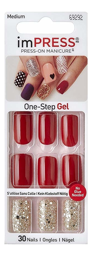 

Накладные ногти Классика стиля Impress Manicure He's With Me 30шт
