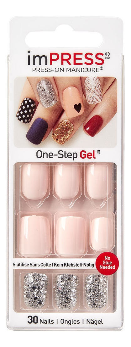 

Накладные ногти Элегантный нюд Broadway Impress Press-On Manicure BIPD280 24шт (короткая длина)