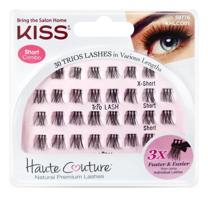 Накладные пучки Haute Couture Trios Lashes 30шт: KHLC01GT Длина короткая