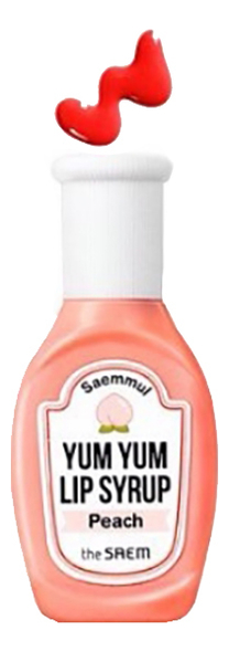 

Тинт для губ увлажняющий Saemmul Yum Yum Lip Syrup 10г: 04 Peach, Тинт для губ увлажняющий Saemmul Yum Yum Lip Syrup 10г