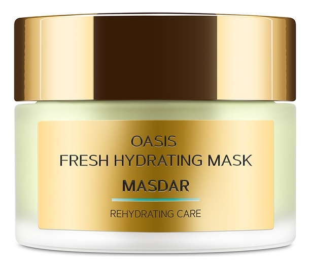 

Маска для лица с гиалуроновой кислотой и огуречным соком Masdar Oasis Fresh Hydrating Mask 50мл: Маска 50мл, Маска для лица с гиалуроновой кислотой и огуречным соком Masdar Oasis Fresh Hydrating Mask