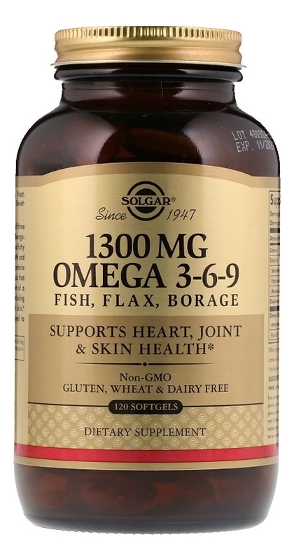 

Биодобавка Комплекс жирных кислот Efa 1300Mg Omega 3-6-9: 120 капсул, Биодобавка Комплекс жирных кислот EFA 1300Mg Omega 3-6-9