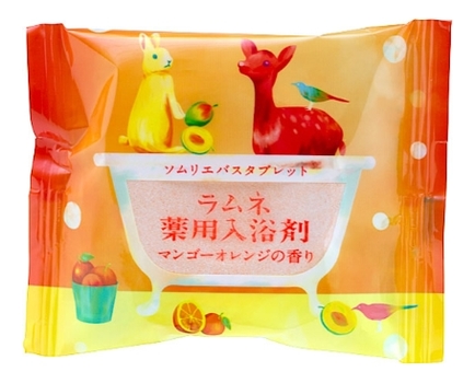 Расслабляющая соль-таблетка для ванн Sommelier 40г (манго и апельсин)