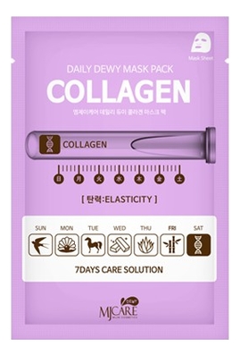 

Маска тканевая для лица c коллагеном MJ Care Daily Dewy Mask Pack Collagen Elastisity 25г